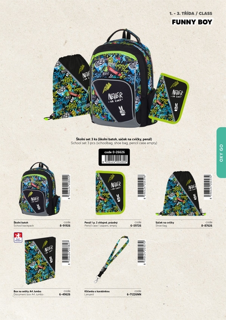 Klúčenka s karabinkou OXY GO Funny boy