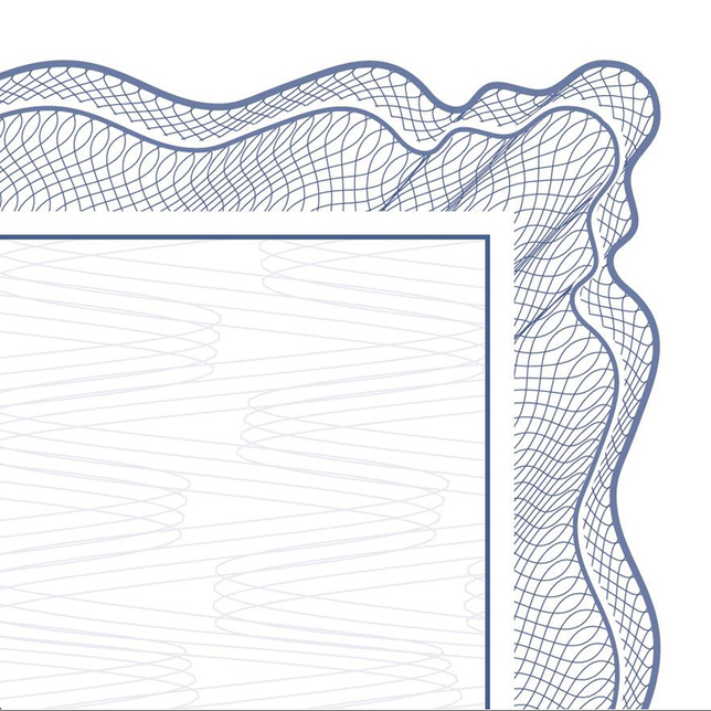 Certifikát Gilosz modrý 170g papier A4/ 25 ks