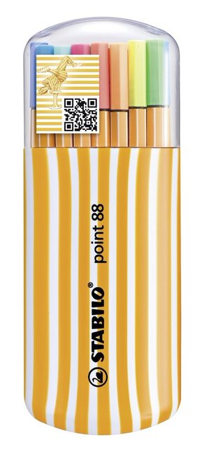 8820 Stabilo Point 88 liner ColorParade set 20ks/ 0.4 mm