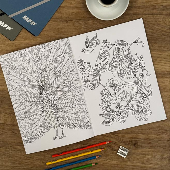 Omaľovánky antistresové A4 Labute MFP 5301081