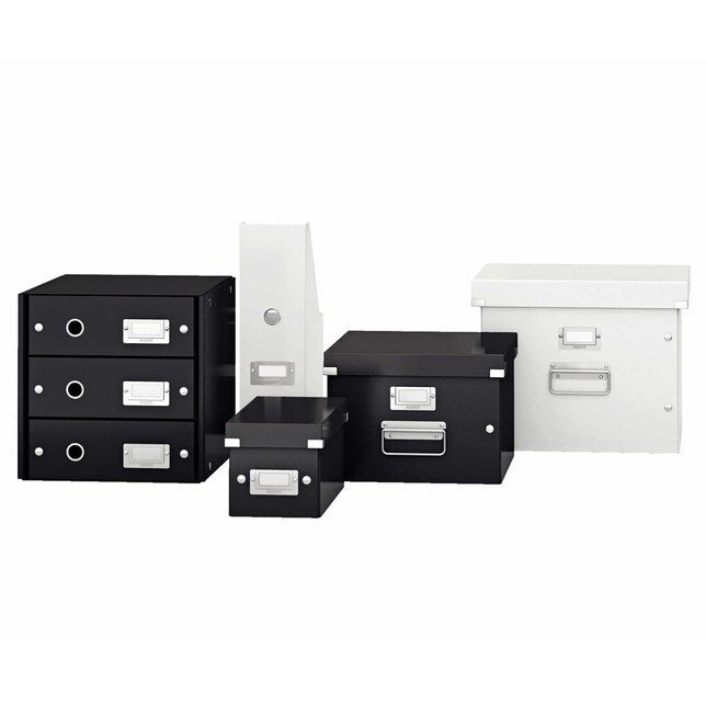 604295 Škatuľa stredná Click &amp; Store čierna WOW