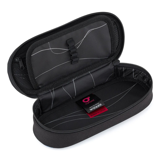 Študentský peračník Topgal ETUE ovál čierny 25037