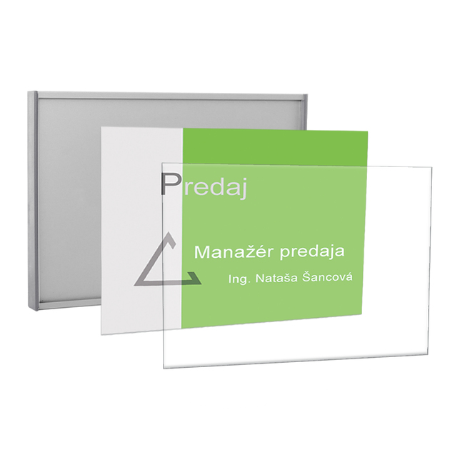 Menovky k dverám Economy 124mm zásuvné