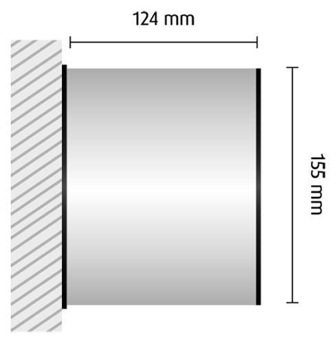 HF101/BL nástenná výstrčka 124x155mm HiTech /155