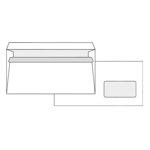 Obálky DL samolepiace s okienkom