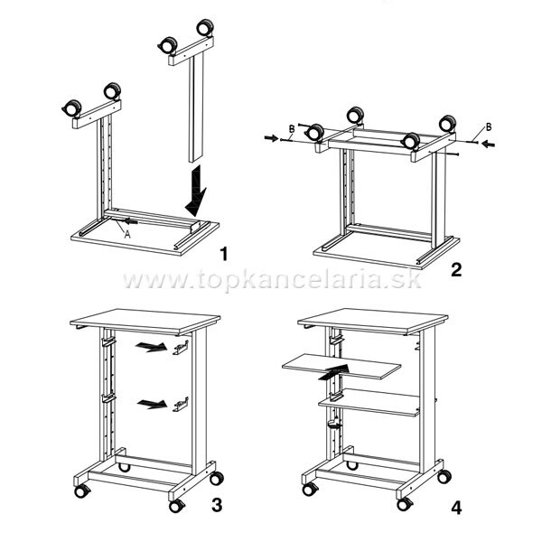 Stolík pod tlačiareň Stand 2