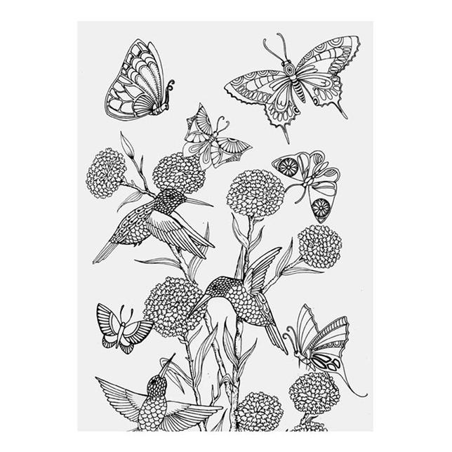 Omaľovánky antistresové A4 Motýlie záhrady MFP 5301079