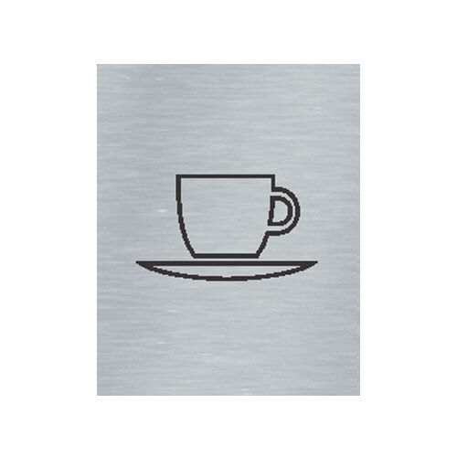 Štítok na dvere strieb.mat. 7x9cm Picto / KUCHYNKA