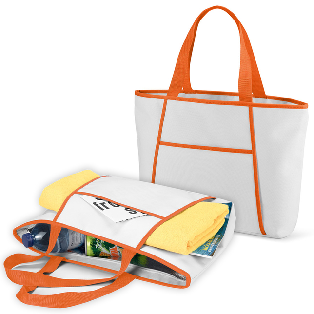 Chladiaca taška na pláž 9L oranž. 47x30x12cm