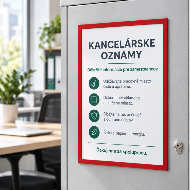 Mágneses A4-es tasak fémfelületekre