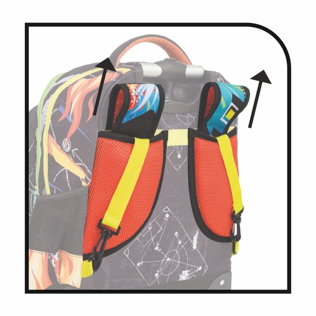 Školská taška na kolieskach MITAMA Furry Pink 8529796