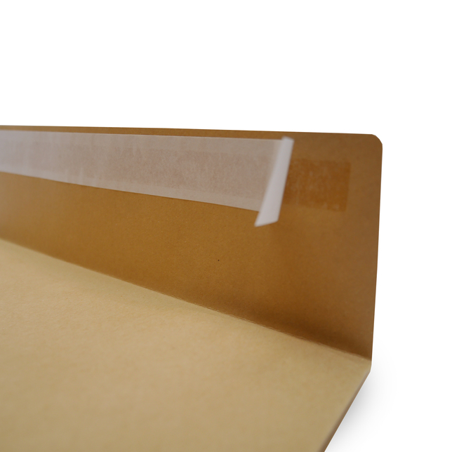 Taška C4 s X dnom 324 x 353 hnedá s odtrhávacou páskou