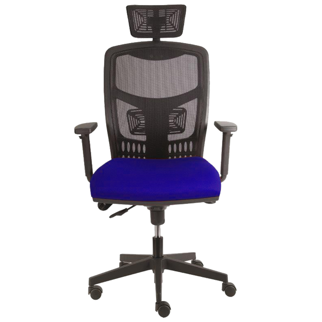 YORK sieť kancelárska stolička modrá