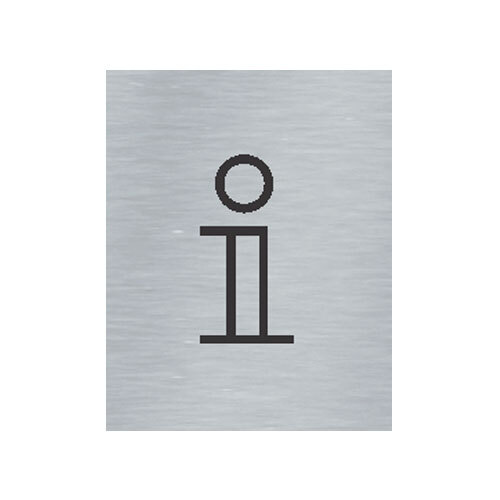 Štítok na dvere strieb.mat. 7x9cm Picto / Informácie