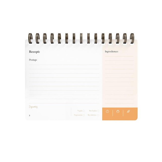 Kniha na recepty s vareškou 2, 80 listov 7510195