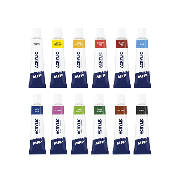 Akrylové farby základné 12 x 12ml 6300391