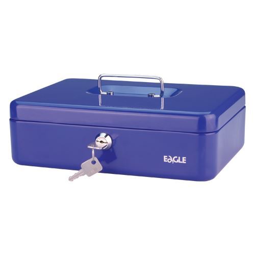 Pokladňa Eagle 8878S modrá 20x15x7cm