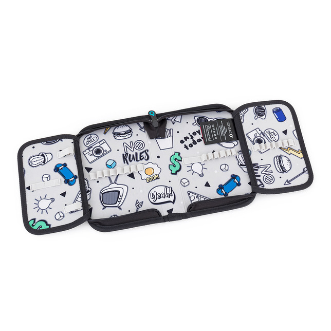 Peračník Topgal PENN 1p. prázdny s 2 chlopňami Digitálny svet modrý 26021