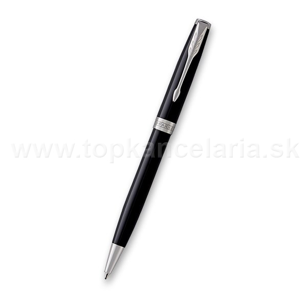 Parker Sonnet čierne lakované pero CT BP, darček.kazeta