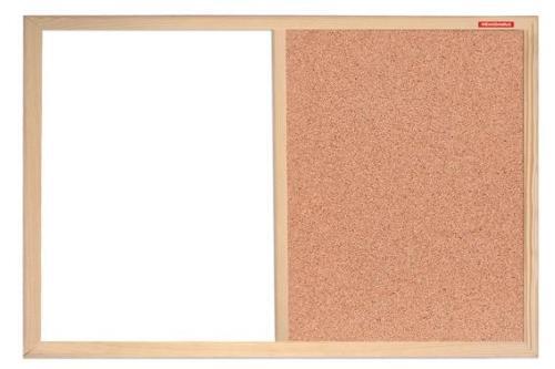 TCM64 Tabuľa DUO v drevenom ráme 60x40cm