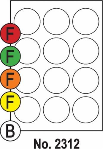 Print etikety farebné Neónové