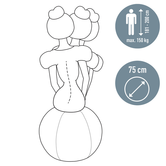 Fitlopta na sedenie pr. 75cm s tažítkom Leitz ERGO