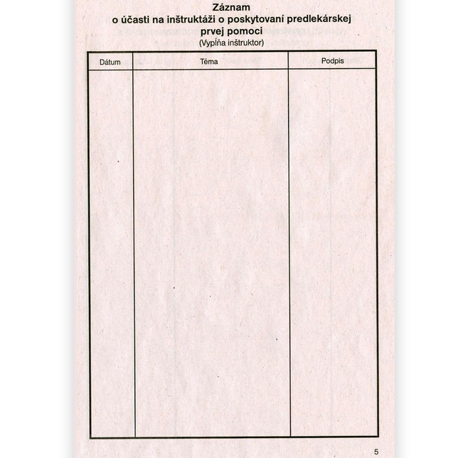 098 Zápisník bezpečnosti práce A5