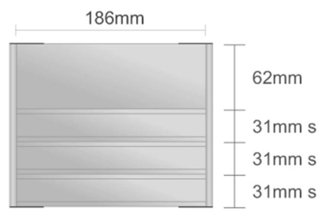 Dc123/BL nástenná tabuľa 186x155 mm design Classic