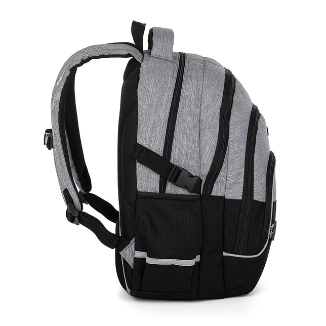 Školský batoh OXY SCOOLER Grey Black