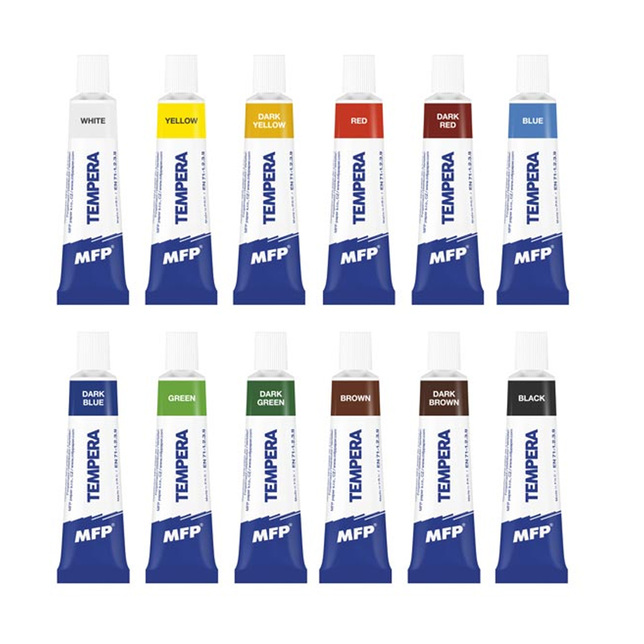 Temperové farby 12 farieb MFP 6300357