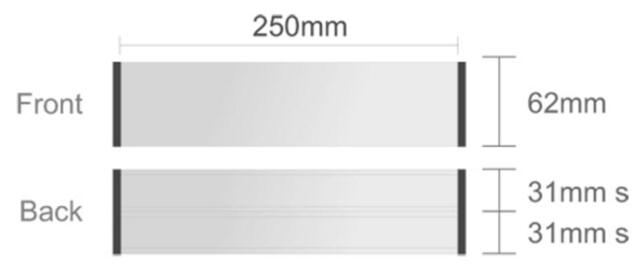 Menovka stolová profil 1 + 2x zásuvná