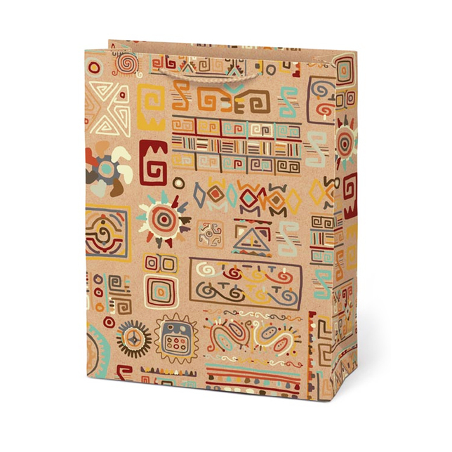 Taška darčeková L KRAFT mix č. 4 260x340x140 5251459