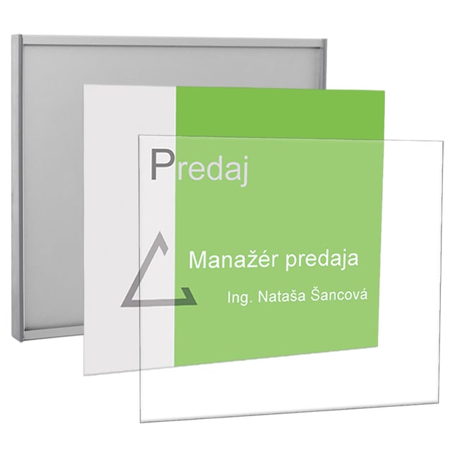 Menovky k dverám Economy 186mm zásuvné