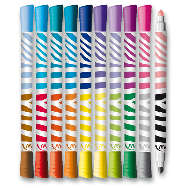 Fixky Maped ColorPeps DUO obojstranné 10 farieb