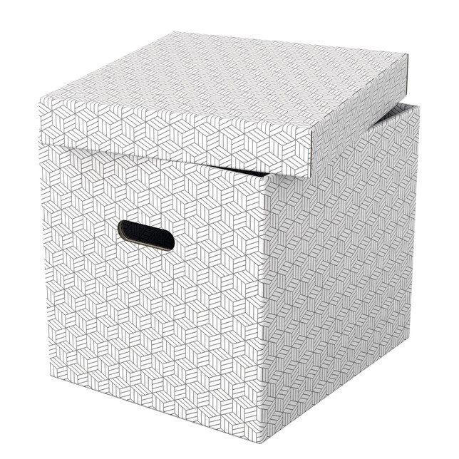 628288 Úložný box kocka biela 3ks Esselte Home s úchytom