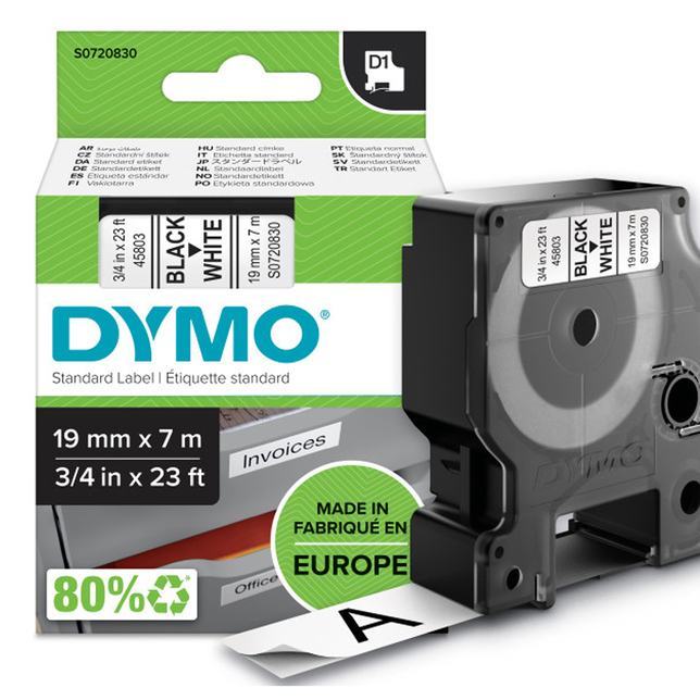 DYMO pásky D1 19mm štandard