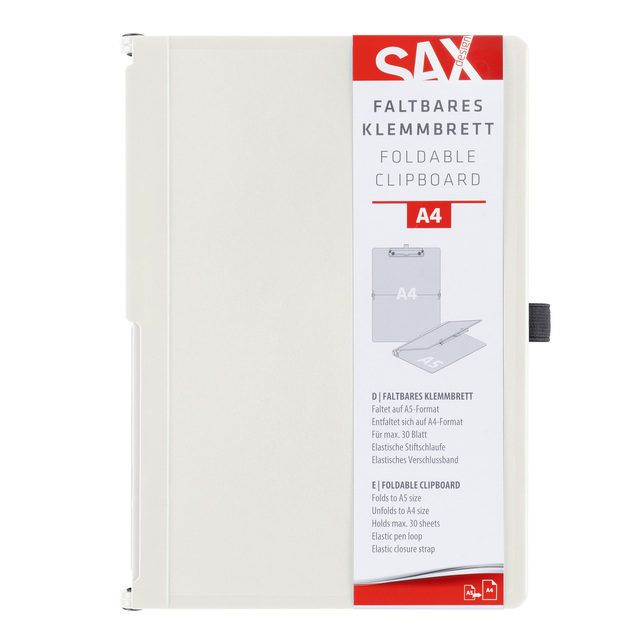 Összecsukható íróalátét A5-A4 kókusz fehér