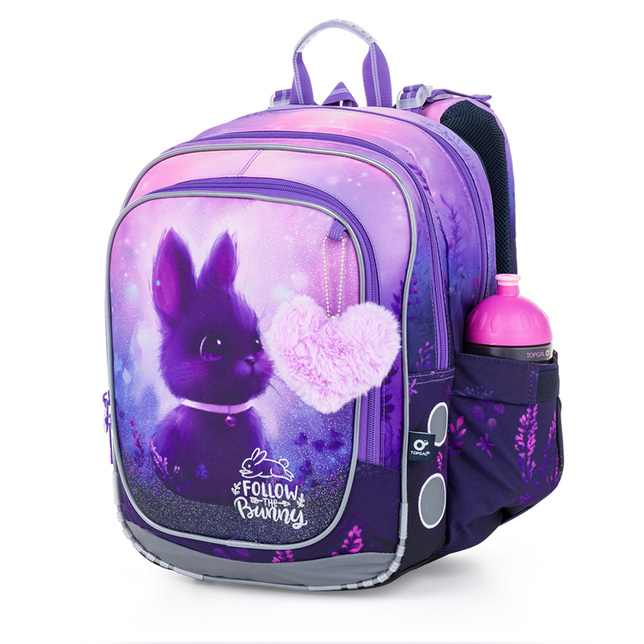 Ľahká školská taška Topgal ENDY so zajačikom 26007