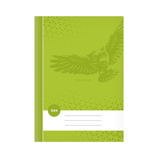 Zošit 544 BASE A5 linajkový 40 listov, sova zelená 7520323
