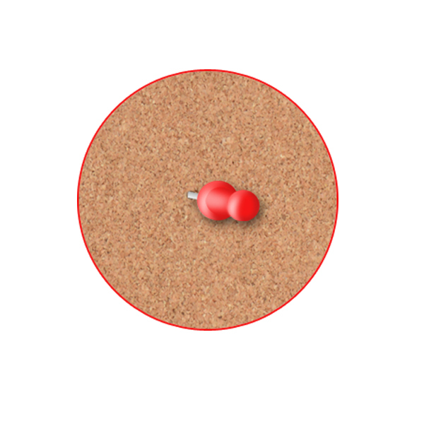 Korkové tabule v drevenom ráme 