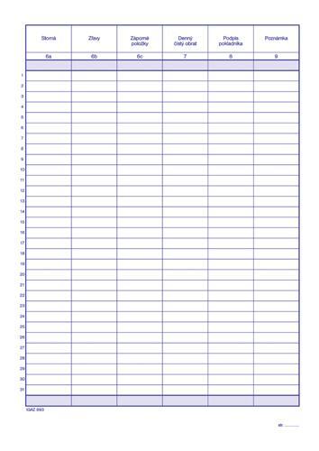 893 Kniha obratov pre neplatitela DPH