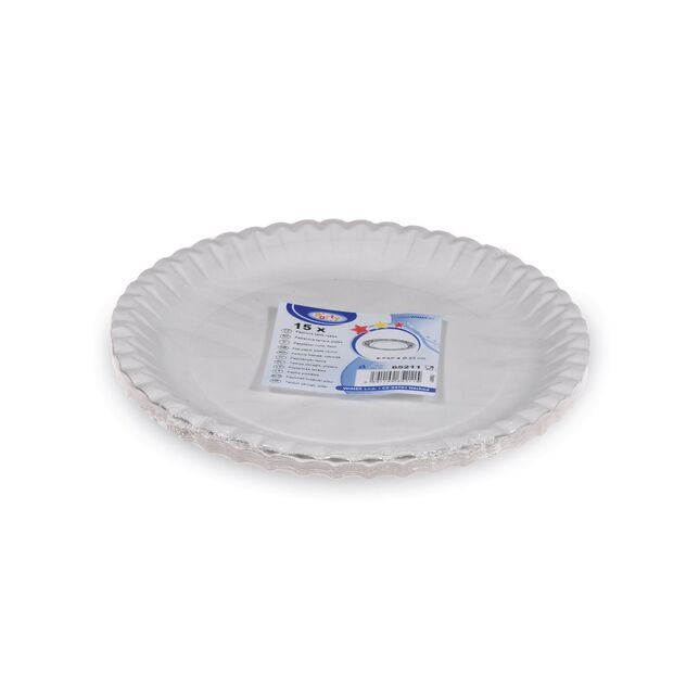 Papierový tanier plytký 23cm RECY bal.15ks 65211