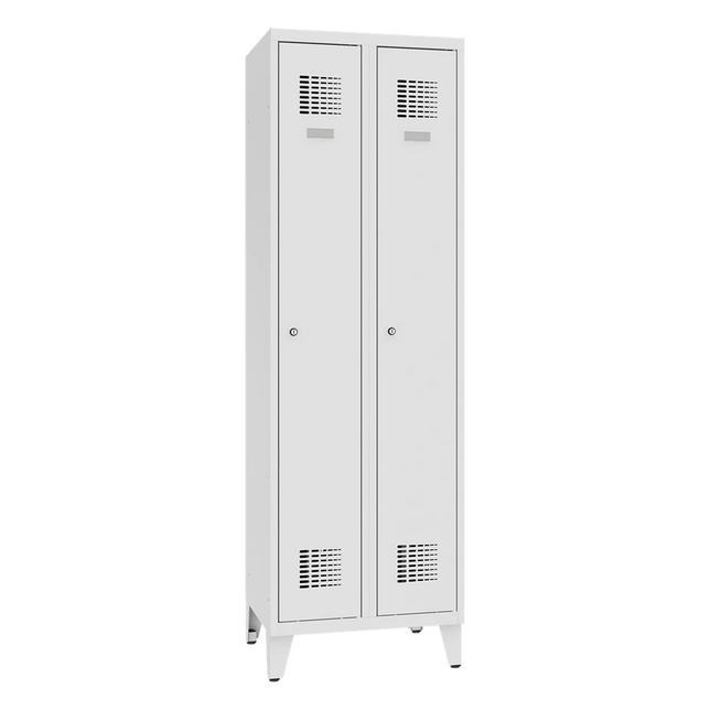 SUM321 kovová šatňová skriňa dvojdielna s nožičkami 194 x 60 x 49 cm