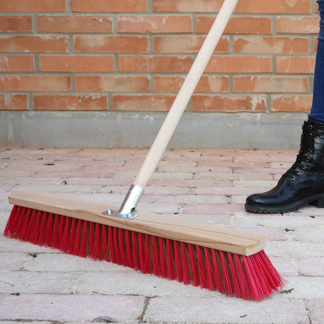 Metla cestárska 80cm šikmo osadenou násadou 140cm