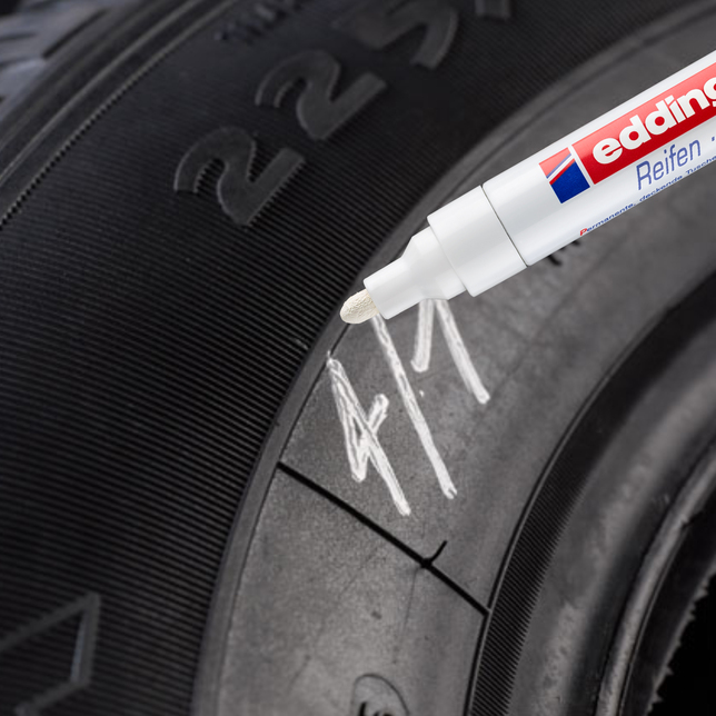 Popisovač pneumatík edding 8050 biely