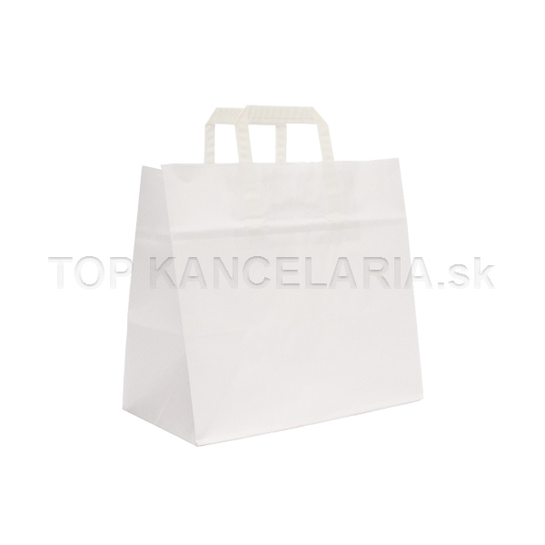 Papierová taška s plochou rúčkou 26x17x25cm