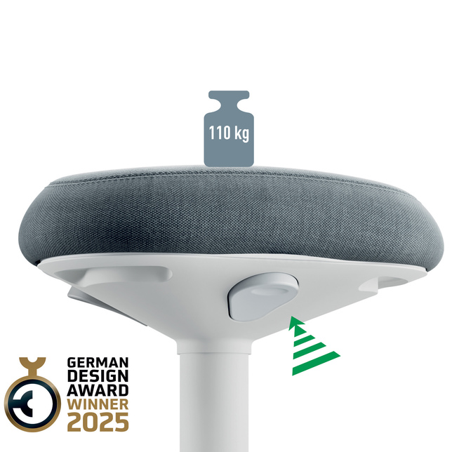 D.Balančná stolička na sedenie Leitz Ergo