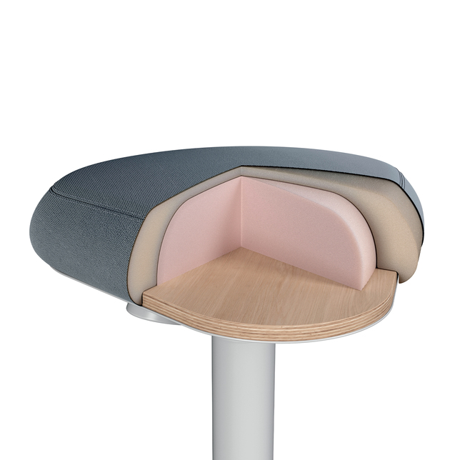 654485 Ergonomická balančná stolička šedá Leitz Ergo