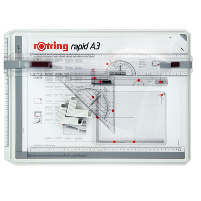 Rýsovací deska Rotring Rapid A3 a kufřík College S0232980