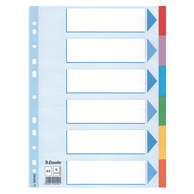 Kartónové farebné rozlišovače Esselte